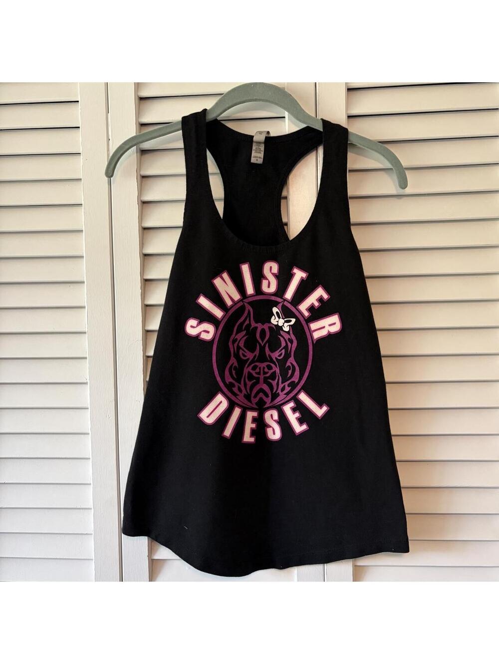 Diesel Women's Black and Multi tanks S